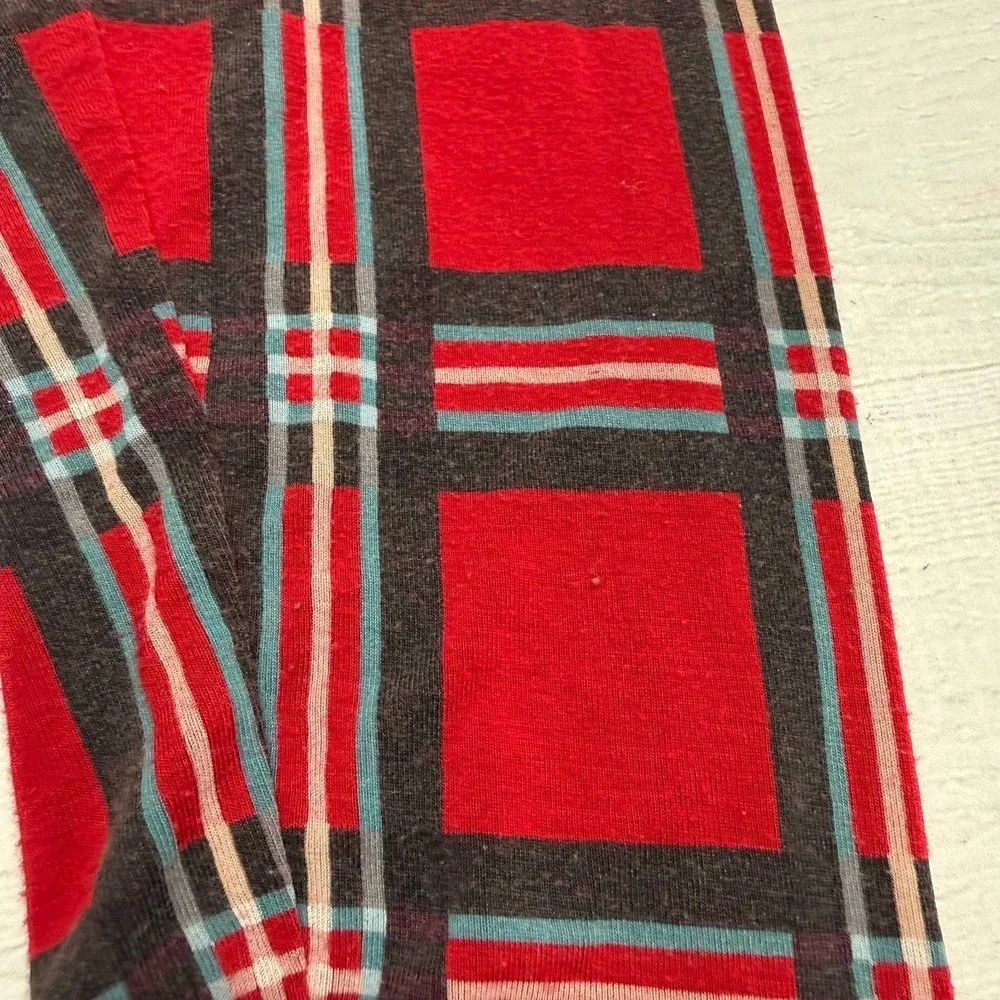 Kickee Pants Kickee kids red plaid pajamas size 8